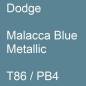 Preview: Dodge, Malacca Blue Metallic, T86 / PB4.